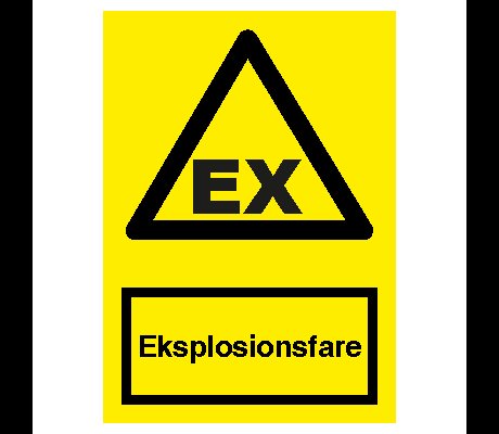 Eksplosionsfare Vinyl Sign