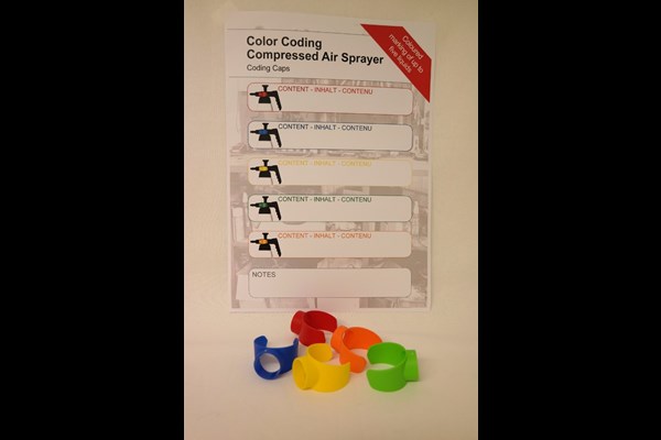Set of 5 coloured coding ring