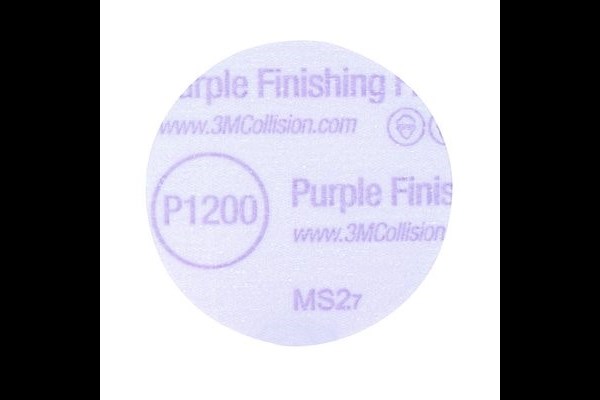 3M Hookit Purple Finishing Film Disc 76mm P1200